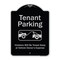 Signmission Designer Series-Tenant Parking Violators Towed Away With Graphic, 24" x 18", BS-1824-9880 A-DES-BS-1824-9880 - alternate 1